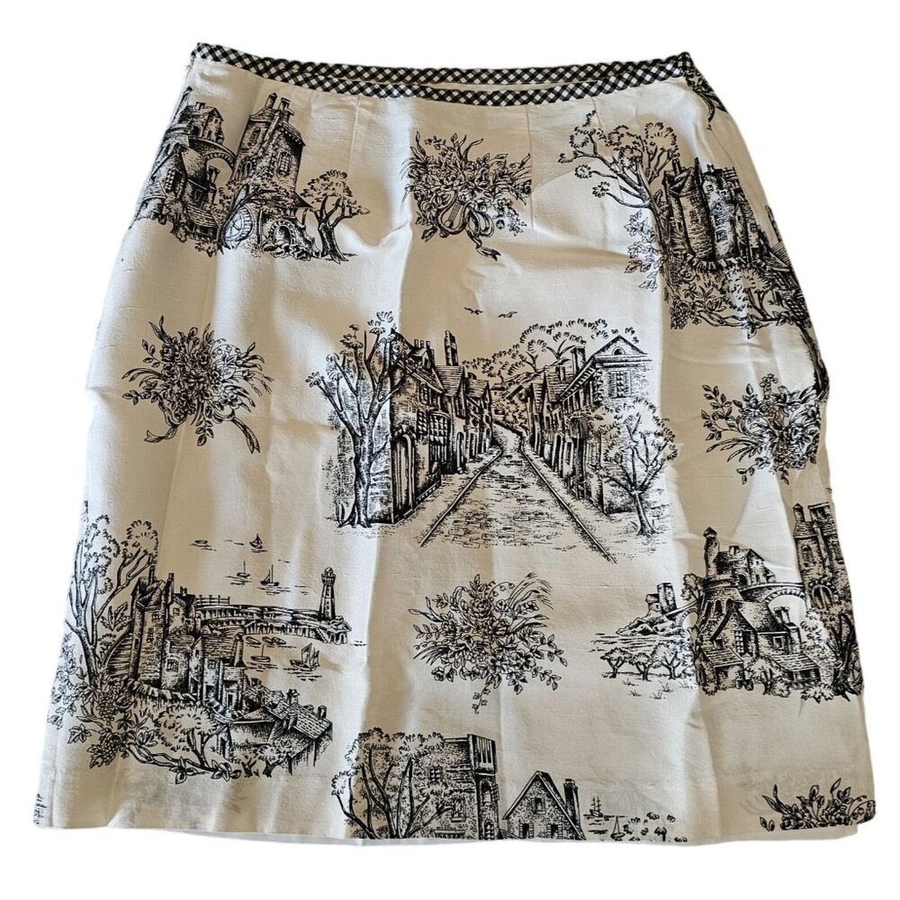 Harris Wallace New York Women's 100% Silk Mini Skirt Size 8 - Picture 2 of 11